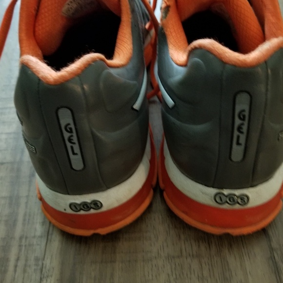 Asics Gel-Cirrus 33 Mens Style T235N Gray Orange - Picture 6 of 8